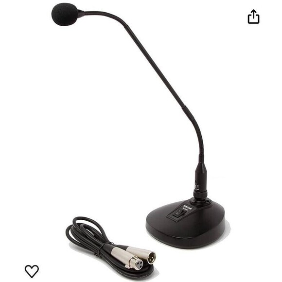 Tascam TM-95GN Gooseneck Condenser Desktop Microphone - Picture 1 of 8